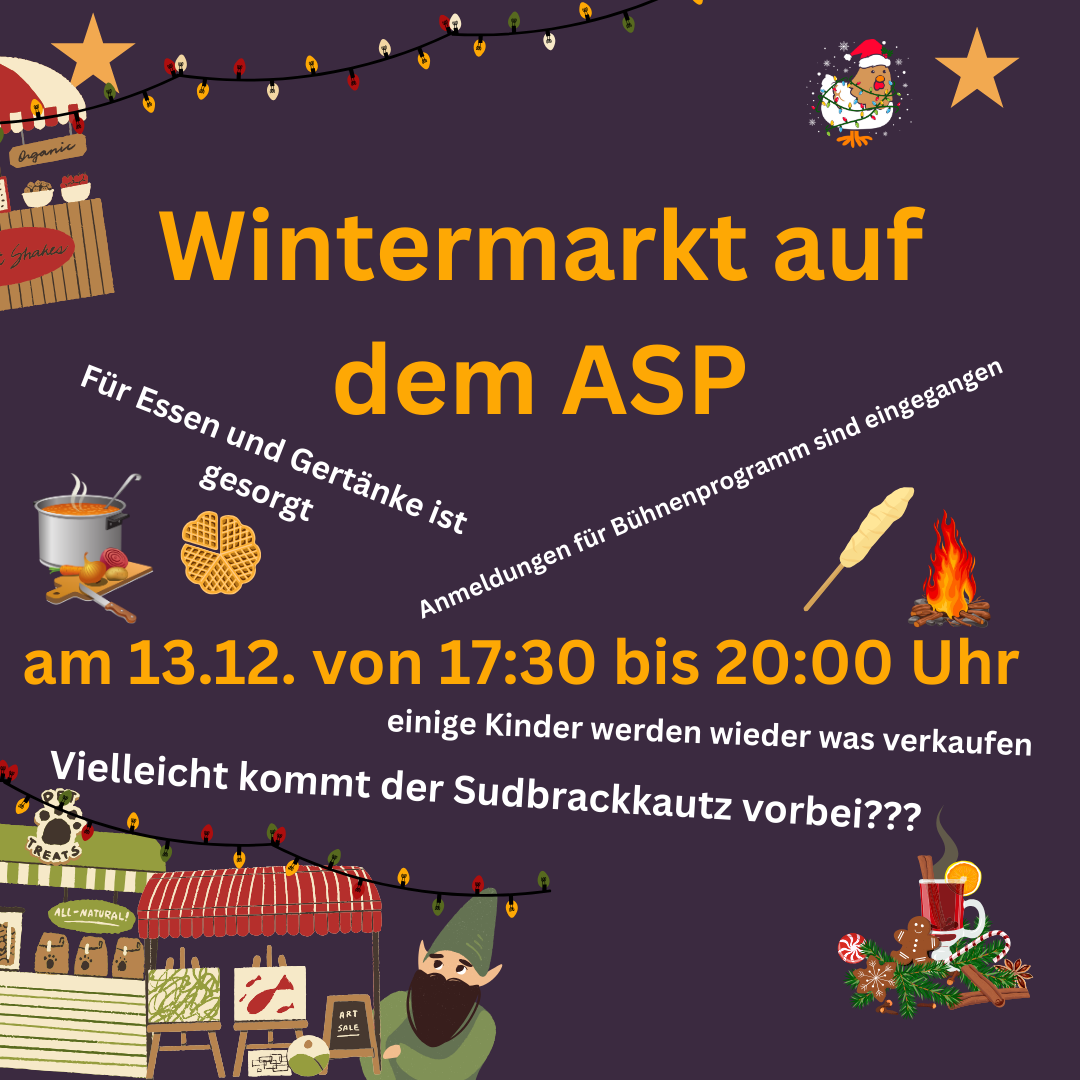 Wintermarkt auf dem ASP am 13. Dezember 2024